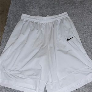 Nike white basketball shorts/athletic
